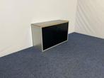 Roldeurkast Kembo, zwart/aluminium, H 74 x B 120 x D 47 cm., Huis en Inrichting, Bureaus, Ophalen, Gebruikt