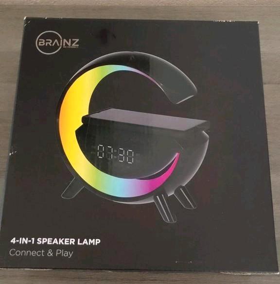 Brainz 4-in-1 Speaker Lamp - Wekker Radio, Audio, Tv en Foto, Radio's, Zo goed als nieuw, Radio, Ophalen of Verzenden