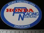 sticker Honda racing nederland ecurie freyters uden enduranc, Verzenden, Zo goed als nieuw, Auto of Motor