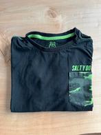 Salty dog zwart T shirt maat 158, Ophalen of Verzenden, Zo goed als nieuw, Jongen, Shirt of Longsleeve