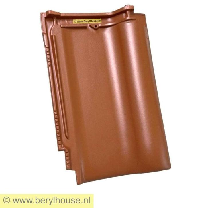 € 13,95 per m2  Gebakken dakpannen: FD 10 rood engobe, Doe-het-zelf en Verbouw, Dakpannen en Dakbedekking, Nieuw, Dakpannen, Steen of Klei