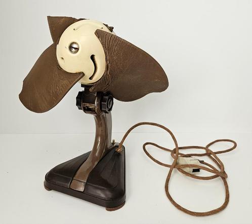 Frigid - Antieke design ventilator (3 lederen bladen nodig), Antiek en Kunst, Curiosa en Brocante, Ophalen of Verzenden