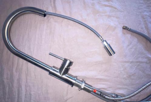 Reginox Huron R34576 Eenhendel Keukenmengkraan, Doe-het-zelf en Verbouw, Sanitair, Gebruikt, Kraan, Rvs, Ophalen of Verzenden