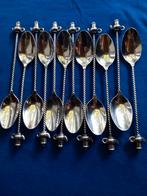 12x D.E koffiepotjes Herbert Hooijkaas verzilverd 90, Antiek en Kunst, Ophalen of Verzenden