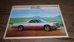 Folder USA model  CHEVROLET  EL CAMINO, Verzenden, Gelezen, Chevrolet