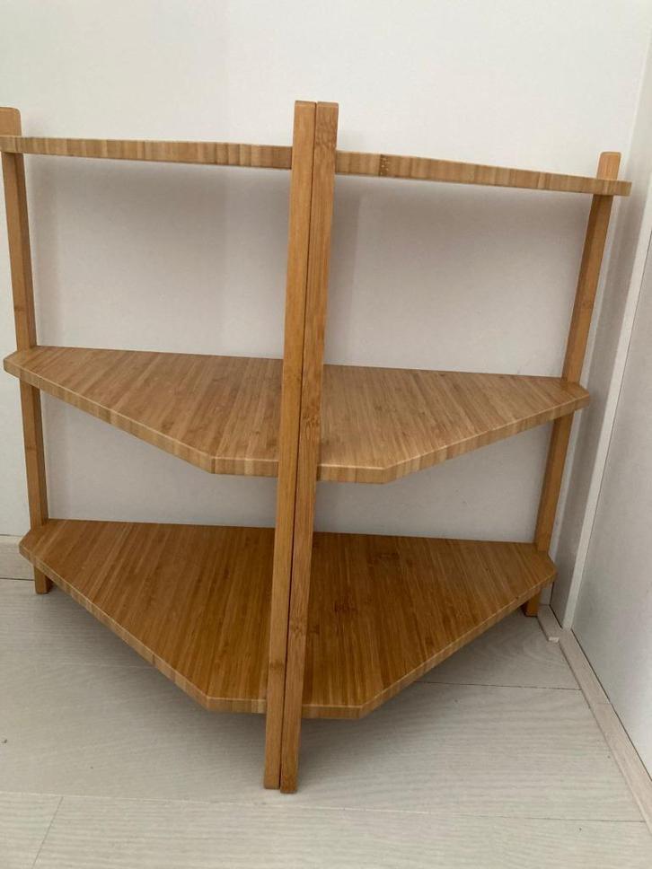 RÅGRUND Washbasin/corner rack, bamboo, 34x60 cm, Huis en Inrichting, Kasten | Stellingkasten, Zo goed als nieuw, Ophalen of Verzenden
