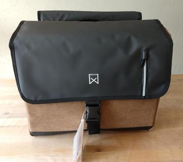 Dubbele fietstas Willex 14366 / businesstas bruin/zwart 46 L beschikbaar voor biedingen