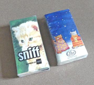 Katten zakdoekjes kat poes tissues 2 pakjes beschikbaar voor biedingen