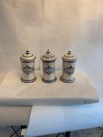 3 Fraaie vintage aardewerk kruiden potten, Ophalen of Verzenden, Gebruikt