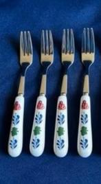 nieuw, boerenbont gebak vorkjes, in seal, Huis en Inrichting, Ophalen, Nieuw, Los bestek