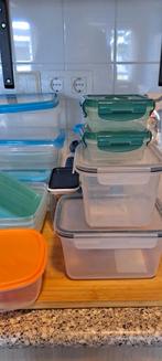 20 plastic bakjes, goed afsluitbaar.in diverse maten, Ophalen of Verzenden