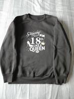 Trui Meisje 18e Verjaardag - Feestelijk! Maat s, Maat 38/40 (M), Zwart, Ophalen of Verzenden, Onbekend