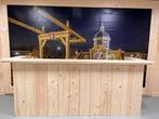 Steigerhouten Bar - Balie - Toonbank, Ophalen of Verzenden, Nieuw, Inclusief barstoelen