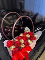 Ferrero Rocher + Rozen van satijnen lint (handgemaakt), Ophalen, Nieuw, Overige typen, Verjaardag