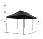 Lizzely Garden Party Tent 3x6m - Partytent, Tuin en Terras, Partytenten, Opvouwbaar, Partytent, Minder dan 4 meter, Nieuw