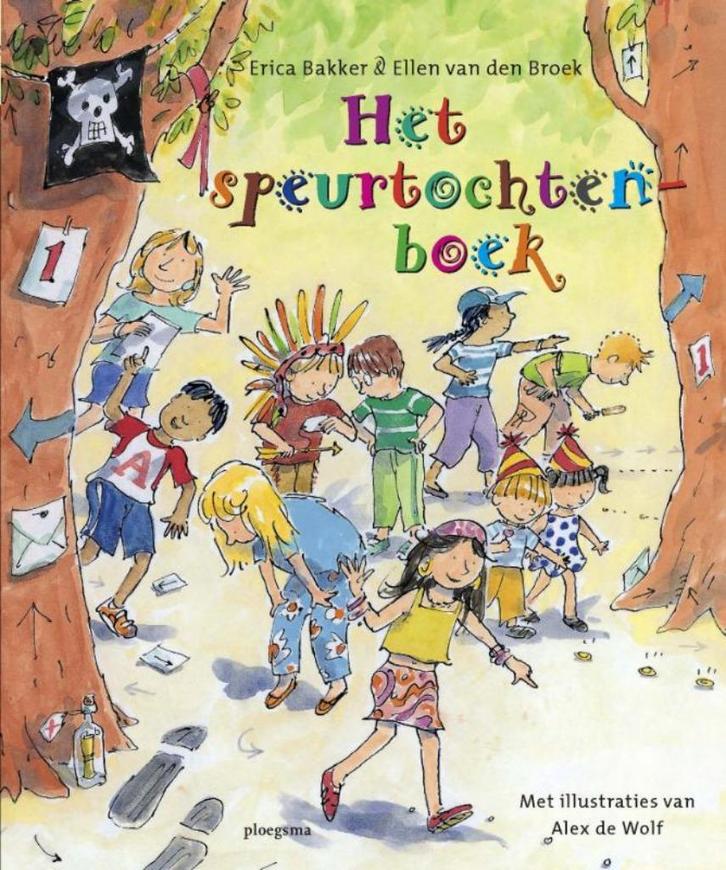 Het speurtochtenboek - Erica Bakker, Ellen van den Broek"", Boeken, Kinderboeken | Jeugd | onder 10 jaar, Zo goed als nieuw, Fictie algemeen