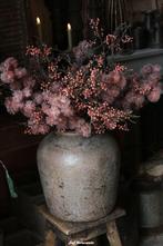 Zijdetakken mauve bessen en kastanje, Www.jufbrocante.nl, Www.jufbrocante.nl, Nieuw, Ophalen of Verzenden