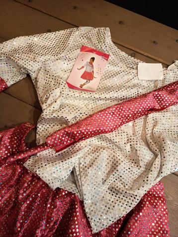 Glitter Disco Outfit Maat 122-128 beschikbaar voor biedingen