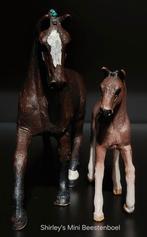 Schleich hannoveraan merrie & veulen, Verzamelen, Ophalen of Verzenden, Zo goed als nieuw, Paard, Beeldje of Figuurtje