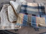 Keukenset: Ovenwant, Pannenlap,Keukendoek  Schort& Theedoek, Huis en Inrichting, Ophalen of Verzenden, Nieuw, Beige, Theedoek of Handdoek