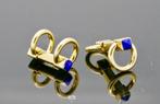 18 crt.gouden manchetknopen met Lapis lazuli, Goud, Goud, Met edelsteen, Heer