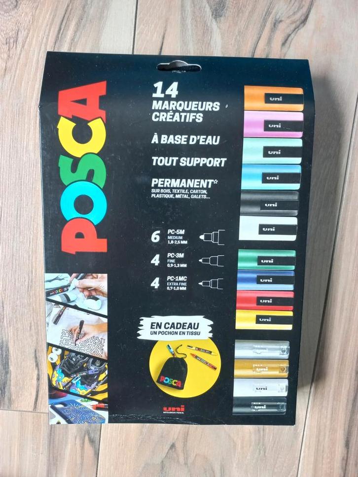 Posca stiften set - 14 stuks - Nieuw!, Hobby en Vrije tijd, Schilderen, Nieuw, Overige typen, Ophalen of Verzenden