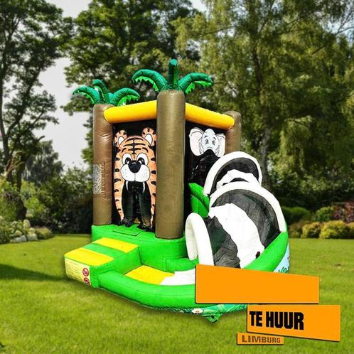 Springkussen Jungle. (Te Huur), Hobby en Vrije tijd, Feestartikelen | Verhuur, Nieuw, Overige, Verzenden