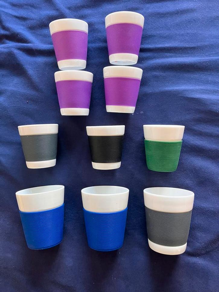 BODUM dubbelwandige porseleinen bekers, Huis en Inrichting, Keuken | Servies, Zo goed als nieuw, Kop(pen) en/of Schotel(s), Overige stijlen