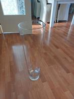 Grote glazen vaas 70 cm, Ophalen of Verzenden, Gebruikt