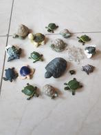 Schildpadden beeldjes. Steen, hout, glas, metaal. 18 stuks, Ophalen of Verzenden, Zo goed als nieuw