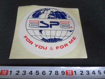 sticker logo wereld ESPE for you & for me beschikbaar voor biedingen