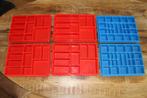 LEGO Storage Tray, Rood (757)  en Blauw (758), Ophalen of Verzenden, Zo goed als nieuw, Losse stenen, Lego