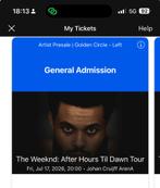 1X GOLDEN CIRCLE 17 JULI The Weeknd, Eén persoon, Juli