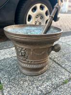 Heel Grote Antieke Vijzel Brons 17w, Antiek en Kunst, Ophalen, Brons