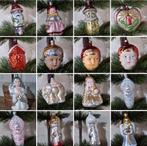 Kerstballen vintage engel olifant poppetje mevrouw hoofdje, N, Ophalen of Verzenden, N, N