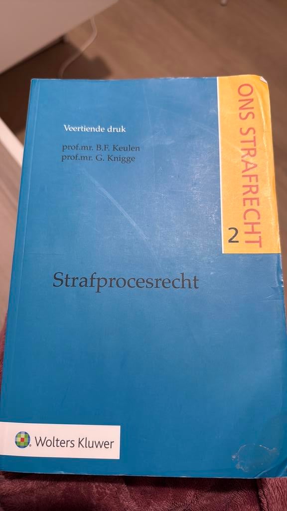 Strafprocesrecht, Ophalen of Verzenden, Zo goed als nieuw, Natuurwetenschap