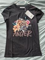 NIEUW.. Supermooie top met bling!, Kleding | Dames, Verzenden, Nieuw, Zwart, Korte mouw