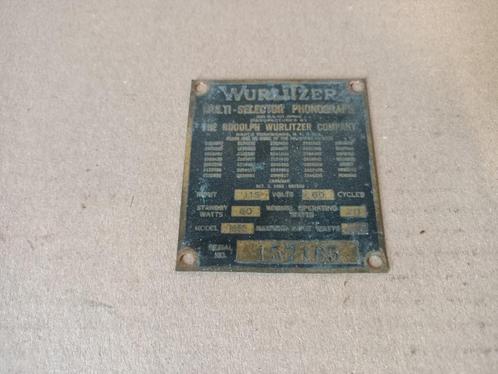 Type Plaatje Wurlitzer 1650 (1953) jukebox, Verzamelen, Automaten | Jukeboxen, Gebruikt, Wurlitzer, Voor 1950, Verzenden