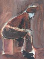 Gouache verf op papier 4 figuren jaren 90, Verzenden
