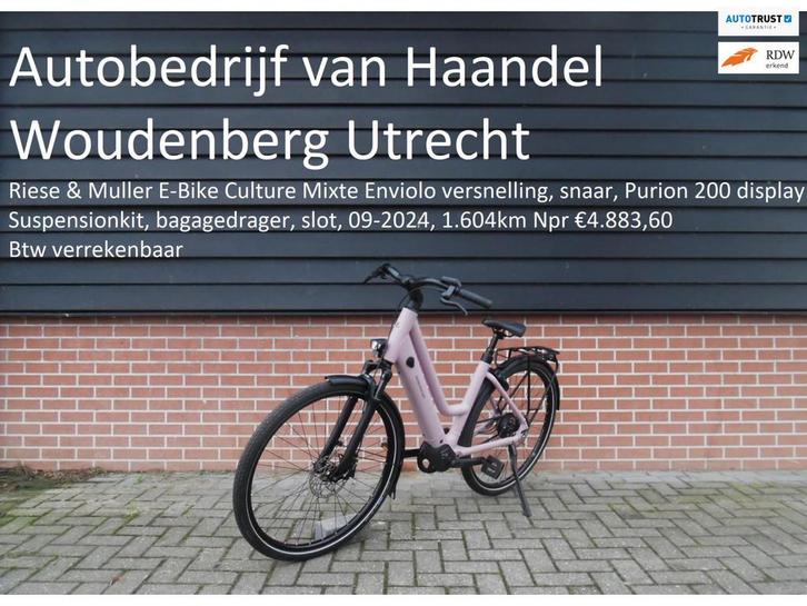 Riese & Müller E-bike Culture Mixte D53 Enviolo veel opties, Fietsen en Brommers, Brommers | Overige merken, Gebruikt