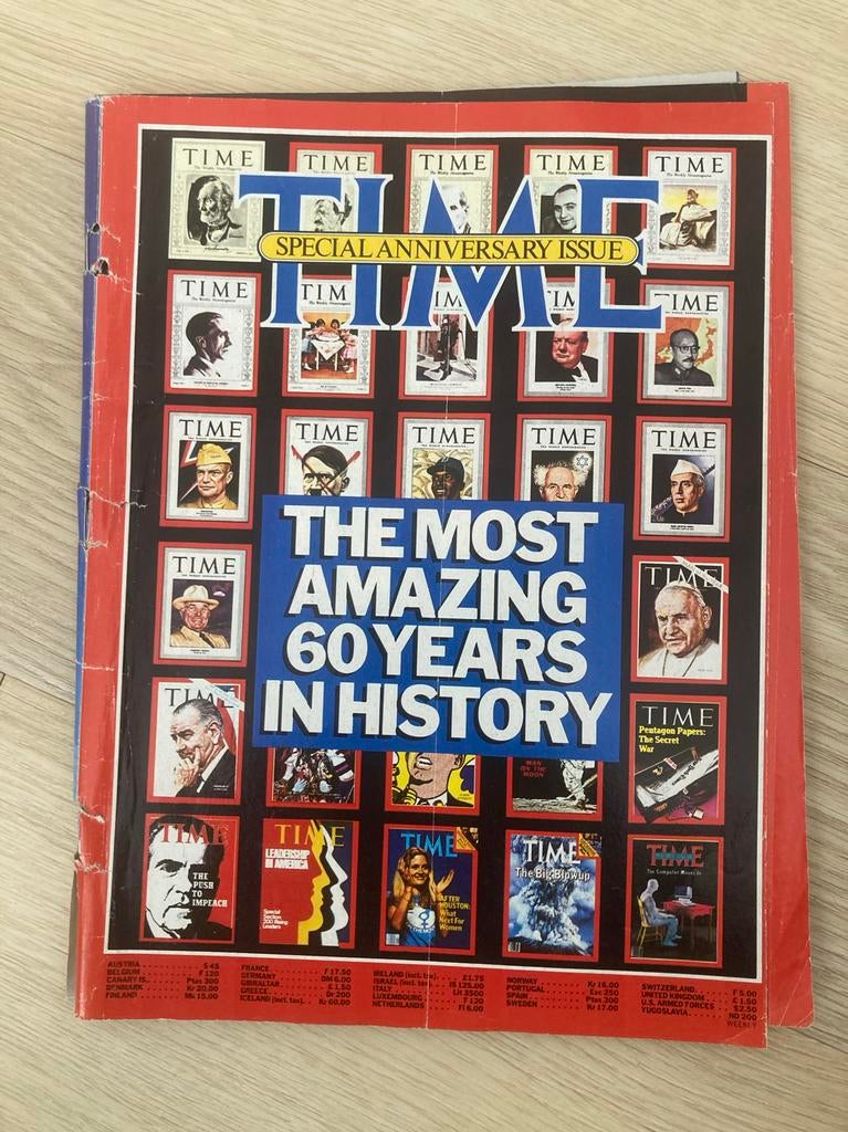 Time Magazine Special Anniversary Issue, Boeken, Tijdschriften en Kranten, Ophalen of Verzenden, Gelezen, Glossy