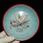 Emaillen bord Space Ruimte Raket met Vredesduif Warschaupact, Ophalen of Verzenden