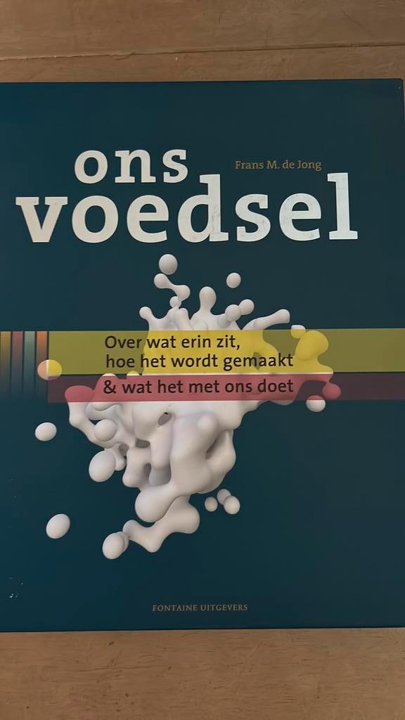 Frans M. de Jong - Ons voedsel, Boeken, Kookboeken, Zo goed als nieuw, Ophalen of Verzenden