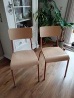 Twee eetkamerstoelen oude stijl in nieuw jasje, Huis en Inrichting, Stoelen, Ophalen, Zo goed als nieuw, Overige kleuren, Twee