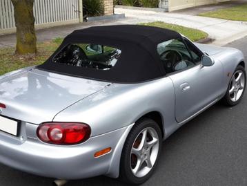 Mazda MX-5 Softtops Zwart & Blauw | INCLUSIEF MONTAGE beschikbaar voor biedingen