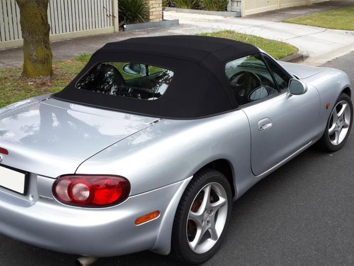 Mazda MX-5 Softtops Zwart & Blauw | INCLUSIEF MONTAGE, Auto-onderdelen, Carrosserie en Plaatwerk, Mazda, Gebruikt, Ophalen of Verzenden