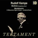 BRAHMS Symphony no. 4 CD KEMPE TESTAMENT TOP CONDITIE, Cd's en Dvd's, Cd's | Klassiek, Ophalen of Verzenden, Romantiek, Zo goed als nieuw