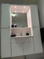 Nette badkamerkast met kraan wit, Ophalen, 50 tot 100 cm, Zo goed als nieuw, 25 tot 50 cm