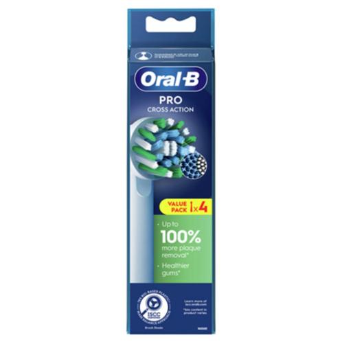 Oral-B Pro Cross Action Tandenborstel 4 Stuks Wit, Sieraden, Tassen en Uiterlijk, Uiterlijk | Mondverzorging, Nieuw, Tandenborstel