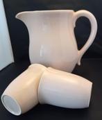 Prachtige Huizen water/melkkan en bekers set oud roze kleur, Ophalen